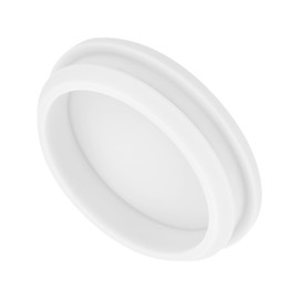 MECCANIXITY 1pcs Silicone Snap in Locking Hole Plugs,50.6mm/2 Inch Mounting Diameter Narrow Groove Width 5mm Panel Seal Cover Round for Kitchen Bulkheads Waterproof Sealing Plugs White