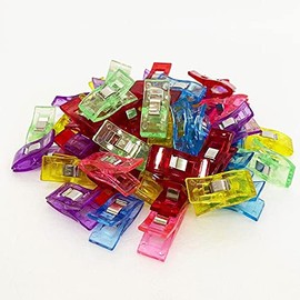 Colorful Stand Clips, Set of 60, Temporary Fastening Clips, Plastic Assortment, Sewing Supplies, Waiting Needle, DIY, Handicrafts, Convenient Goods, 60 P