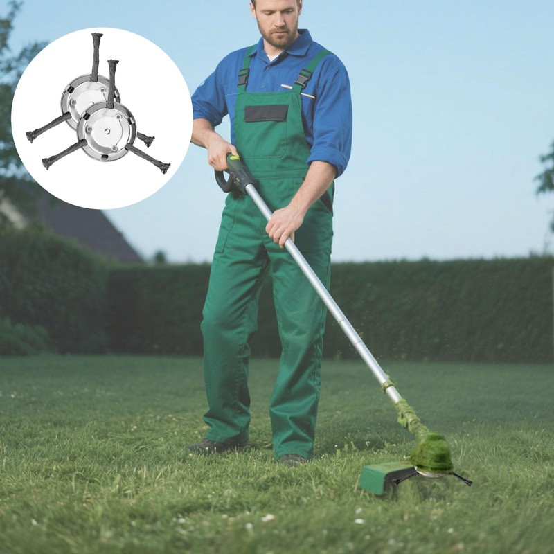 Sinbana Rasentrimmer Kopf aus Stahldraht, 15cm Premium Universal Rasentrimmerkopf aus