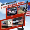 Truck Flag Pole with Hitch Holder – 6FT Heavy Duty