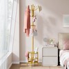 Tajsoon Coat Tree with Umbrella Holder, Coat Rack Freestanding, Coat