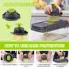16 in 1 Gemüseschneider Manuell Set, Vegetable Chopper Cutter Slicer,