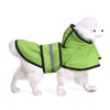 Dog Raincoat Polyester Pet Rain Cape Jacket Reflective Stripe Waterproof