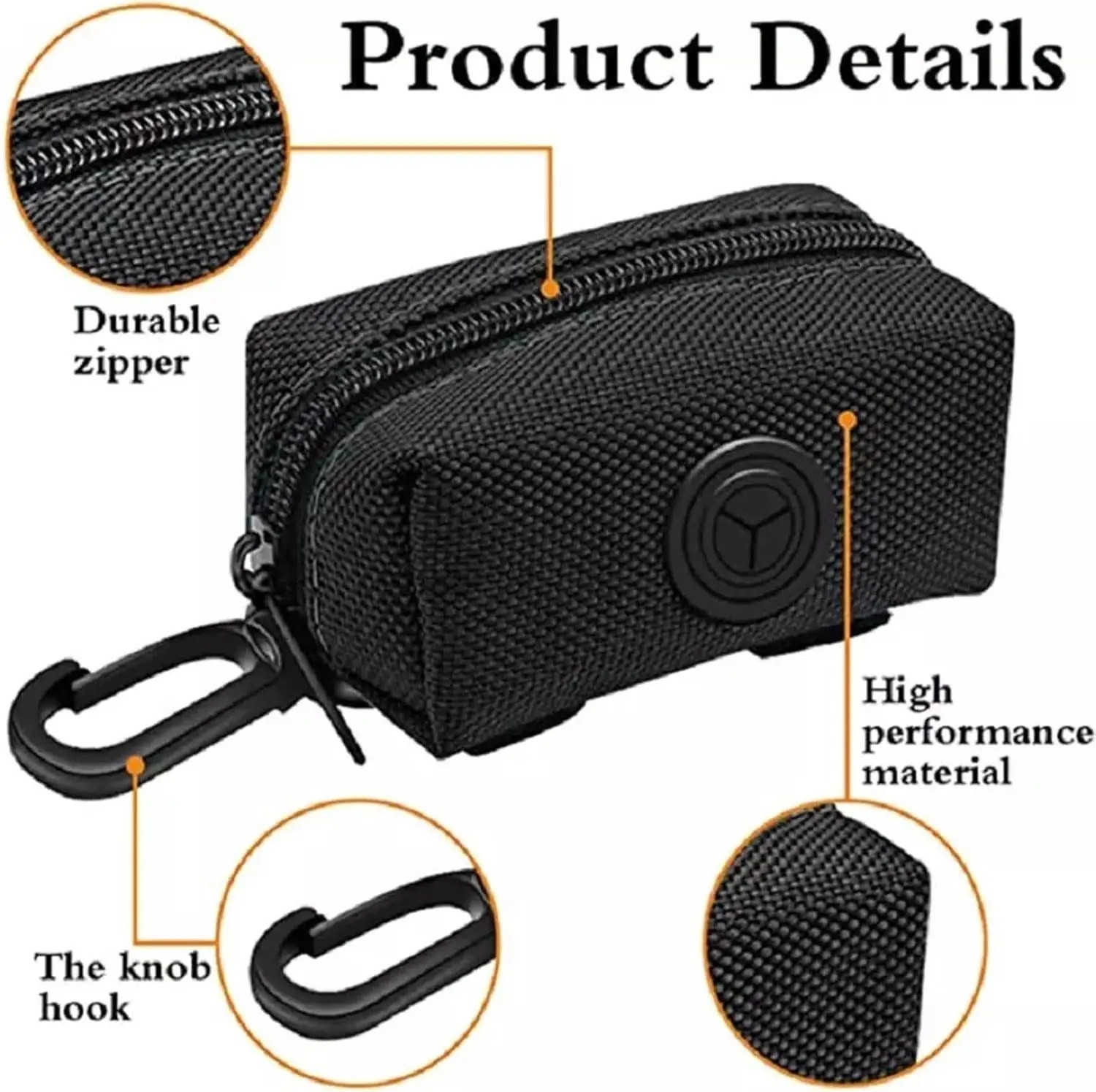 PawComfort Dog Poop Bag Dispenser – Secure Leash Attachment Clip for Daily Walk, Outdoor Pet Travel