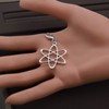 CHOORO Atom Pendant Zipper Pull Atheist Symbol Jewelry Scientific Jewelry