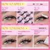 Yawamica Manga Lash Clusters Kit with Bottom Lashes DIY Eyelash