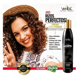 Rizos Hidratados Crema Para Peinar Hair Loops Vanidé