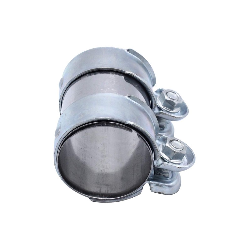 TAKPART Exhaust Clamp Pipe Connector Double Clamp Exhaust Pipe Clamp