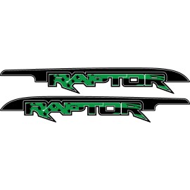 Avery Dennison 2-Ford Raptor SVT F150 Distressed Flag Bedside Vinyl Graphics Decals Avery GREEN