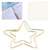 Gold Paper Clips, 100pcs Langlebige Metall rostfeste goldene, Niedliche Büroklammern,