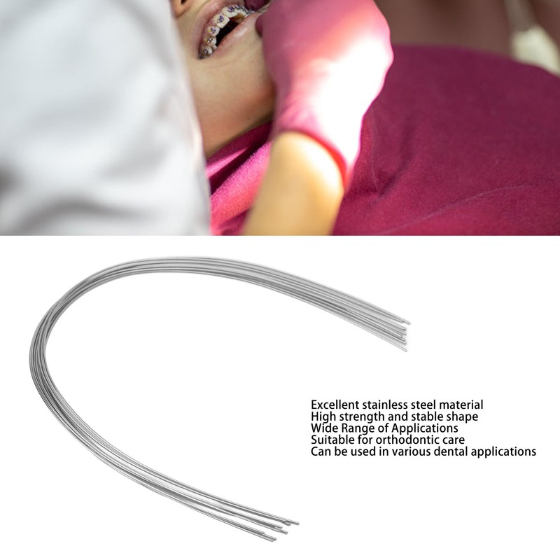 100pcs Dental Orthodontic Round Arch Wire Stainless Steel Ligature Wires