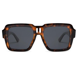 SOJOS Retro Square Polarized Sunglasses for Women Men Trendy Large Frame Sun Glasses Designer Inspired Shades SJ2320