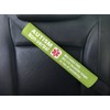 Autism Non-Verbal Medical Alert Seat Belt Cover (Bright Green)