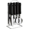 24 Piece Stainless Steel Cutlery Set with Hanging Cutlery Stand