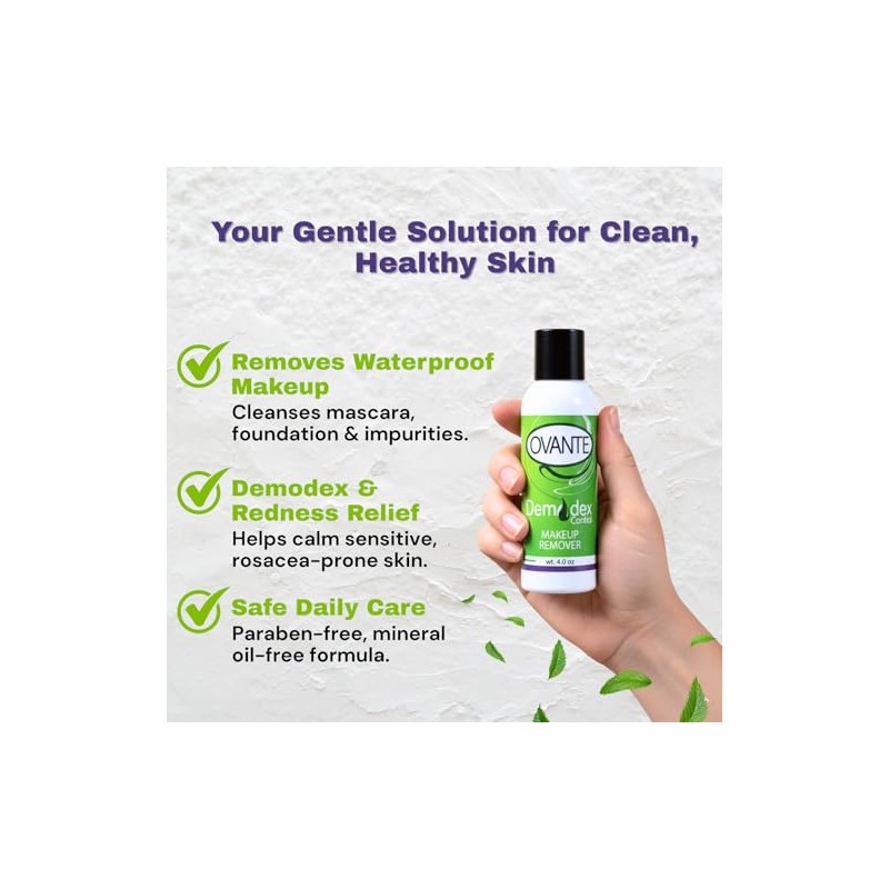Demodex Control - Specifically Formulated Makeup Remover for Demodex Prone
