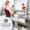 UNCLE WU Step Stool for Kids - Bathroom Safety Bottom