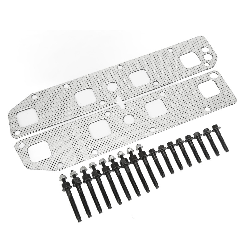 Exhaust Manifold Gasket Bolts Stud Nut Set Complete Replacement for