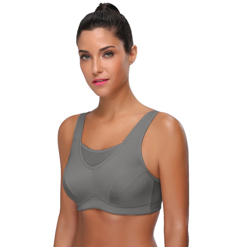 WingsLove Women's Sports Bra High Impact Bounce Adjustable Control Workout