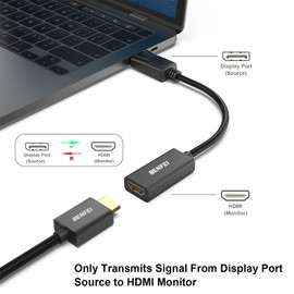 BENFEI 4K DisplayPort to HDMI Adapter 5 Pack, Uni-Directional DP 1.2 Computer to HDMI 1.4 Screen Gold-Plated DP Display Port to HDMI Adapter (Male to Female) Compatible with Lenovo Dell HP Passive