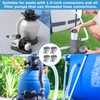 Gyinere 4 Pcs Pool Hose Adapter,1.25 to 1.5 Pool Hose