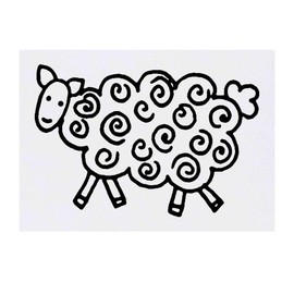'Sheep' Temporary Tattoo - Water Resistant, Skin-Safe, Non-Toxic Transfer (TO00018066)