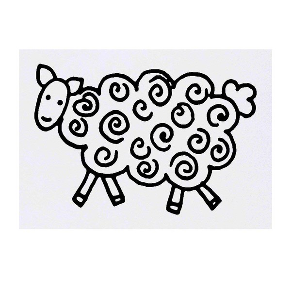 'Sheep' Temporary Tattoo - Water Resistant, Skin-Safe, Non-Toxic Transfer (TO00018066)