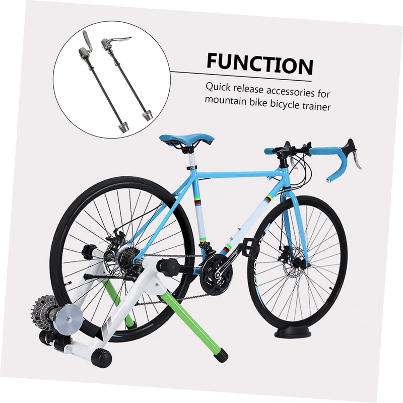 GRIRIW 2Pcs Quick Release Skewers for Trainer Bikes Durable Steel