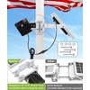 APONUO Solar Flag Light - Fits 1.4-3' Flag Poles, 2