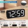 Peakeep Small Digital Alarm Clock Plug in for Bedrooms Bedside,