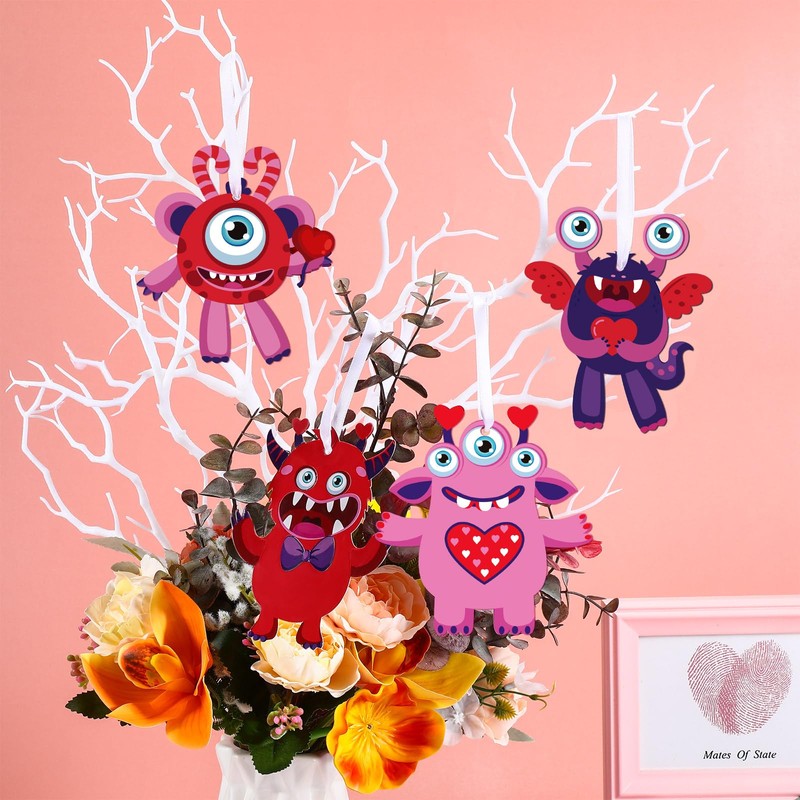 Sumind Valentine's Day Craft Kits for Kids, DIY Craft Ornament