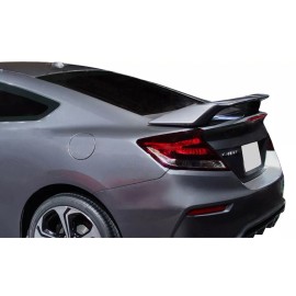 AutoRestylers Factory SI Style 2-Post Unpainted Rear Spoiler Fits 12-15 Honda Civic SI Coupe