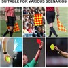 Soccer Referee Flag Set Red Yellow Cards with Notebook and