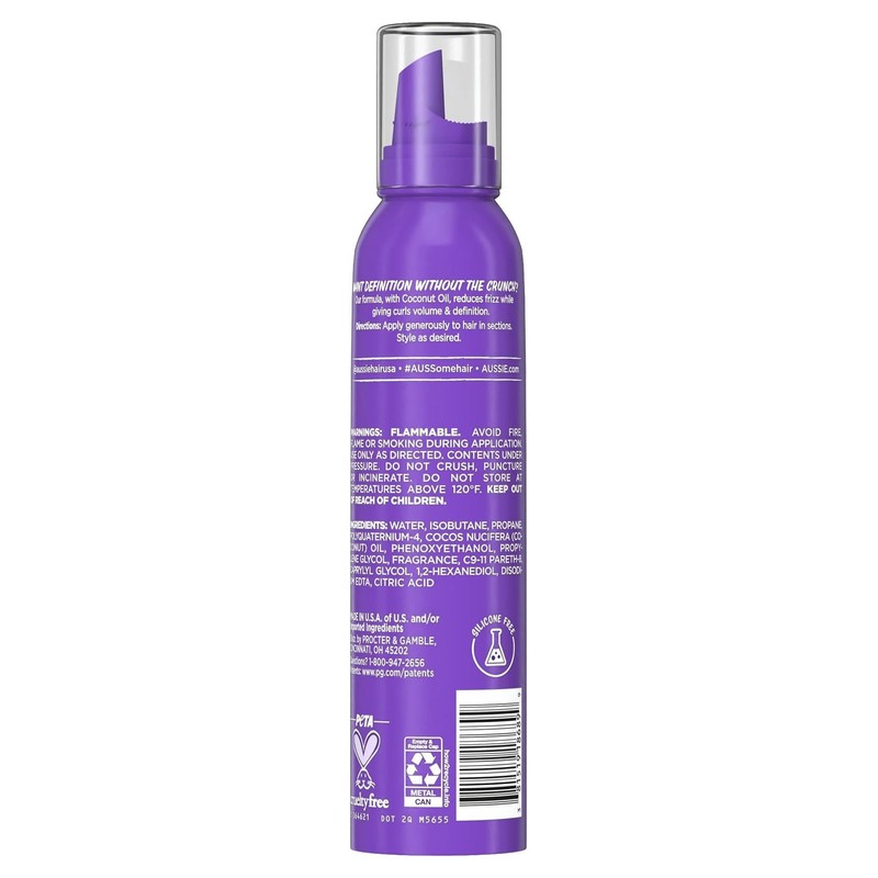 Aussie Aussie Miracle Curls Styling Mousse With Coconut & Australian