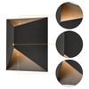 Laplusbelle 2-Pack Modern Outdoor Wall Lights, Black LED Exterior Wall