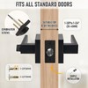 Aumerage Privacy Door Handle with Key - Heavy Duty Interior
