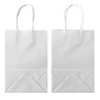 ADIDO EVA 12 PCS Small Gift Bags White Kraft Paper