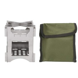 Keenso Portable Folding Stainless Steel Wood Burning Stove Mini Wood Burner for Camping Hiking Hiking Picnic Outdoor