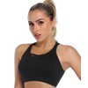 ANGOOL Sports bras for women, black