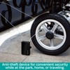 Buggygear Stroller Lock - Anti-Theft Retractable Combination Chain Cable Locks,