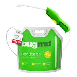 BugMD Pest Blaster Reusable Mixing Pouch & Automatic Sprayer - Easy-to-Use Spray, Lightweight Powerful Adjustable Nozzle (Concentrate Sold Separately)