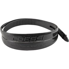 Cressi Swim Goggles Silicone Strap, Black