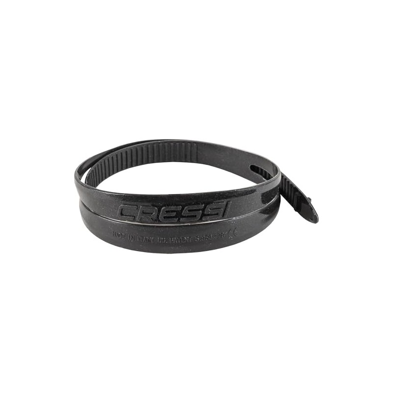 Cressi Swim Goggles Silicone Strap, Black