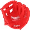 ZETT BDG2212V Beginner Catchball Gloves with Shock Absorbing Pads, 9.5