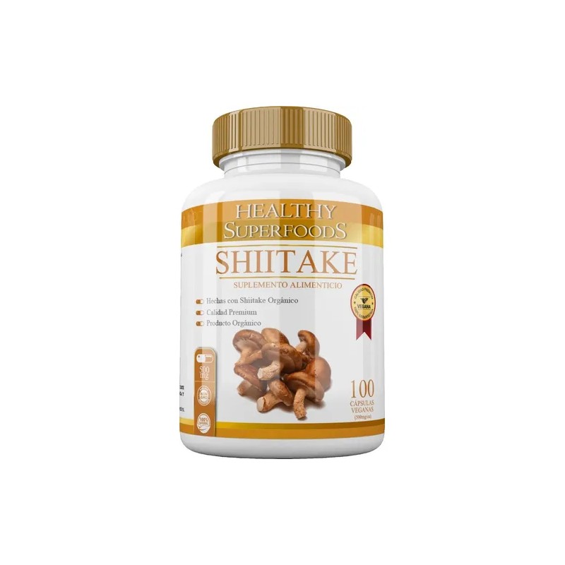 Shiitake Hongo Puro Premium 500mg Organic Shiitake Mushroom Supplement, 100