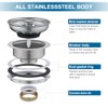 ZM Stainless Steel Kitchen Sink Strainer with Drain Assembly