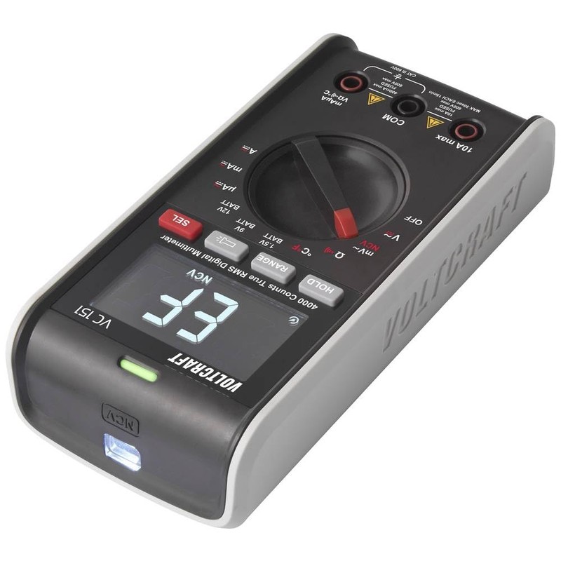 VOLTCRAFT VC151 Handheld Multimeter Digital CAT III 600 V Display
