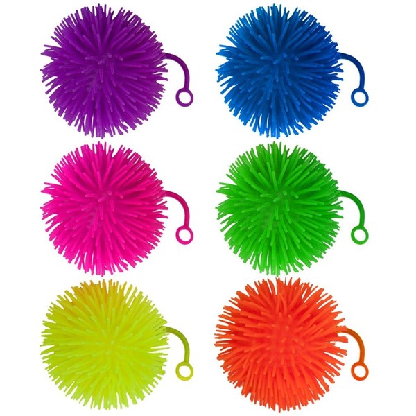 Set of 6 Jumbo 5" Light Up Puffer Ball Yo-Yos by Pudgy Pedro’s Party Supplies