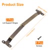 sourcing map 2 Pcs Lid Folding Support Hinges, Iron 180