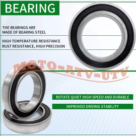 JINFANNIBI Rear Axle Wheel Bearings & Seals Rebuild Kit for Honda ATC250R ATC350X 1985-1986