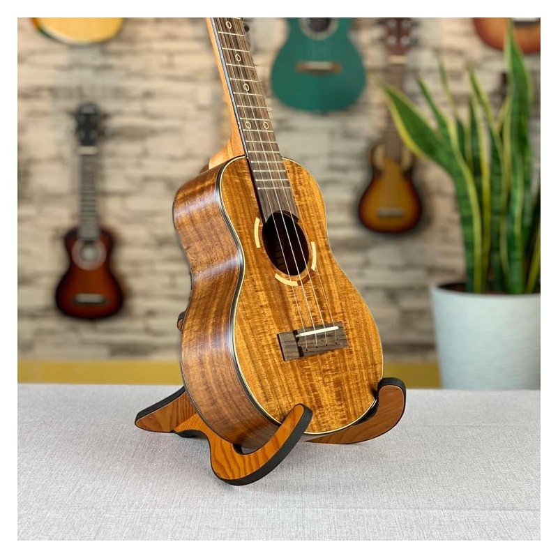 Homefunny X-Type Wooden Foldable Instrument Stand Holder Supporter for Ukulele/Mandolin/Violin